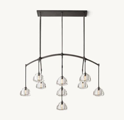 Hemisphere Linear Chandelier 54'' 72''