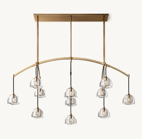 Hemisphere Linear Chandelier 54'' 72''