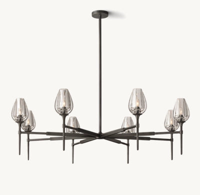 Tulip Round chandelier 27'' 42'' 54''