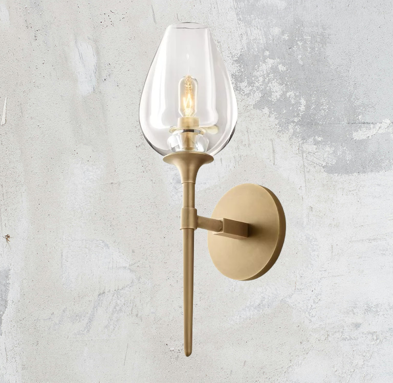 Tulip Shape Single Sconce