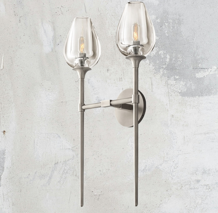 Tulip Shape Double Sconce