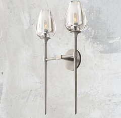 Tulip Shape Double Sconce