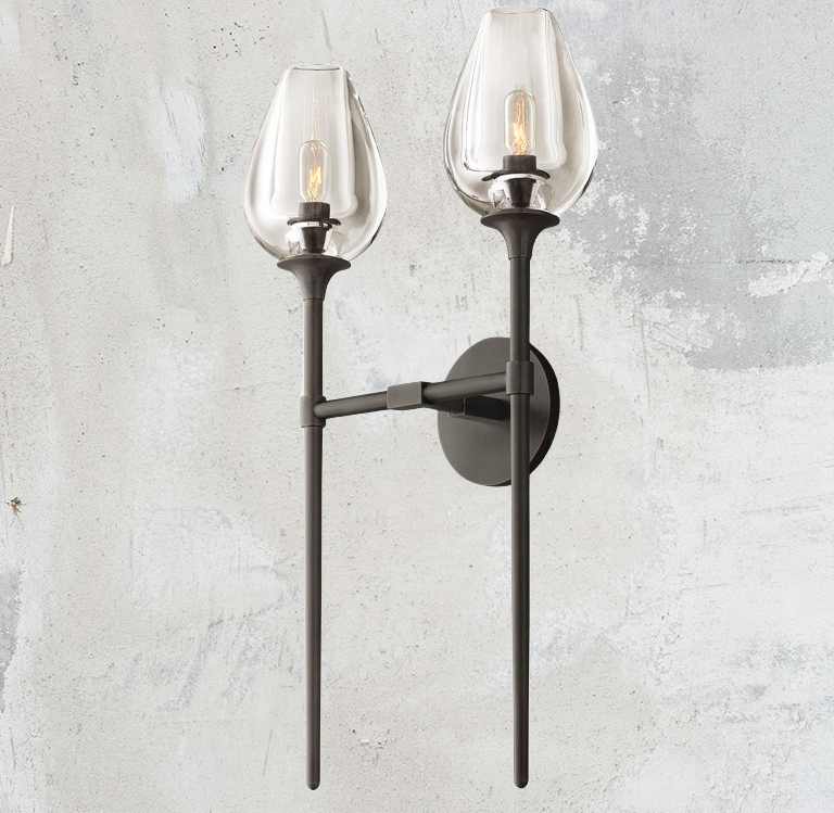 Tulip Shape Double Sconce