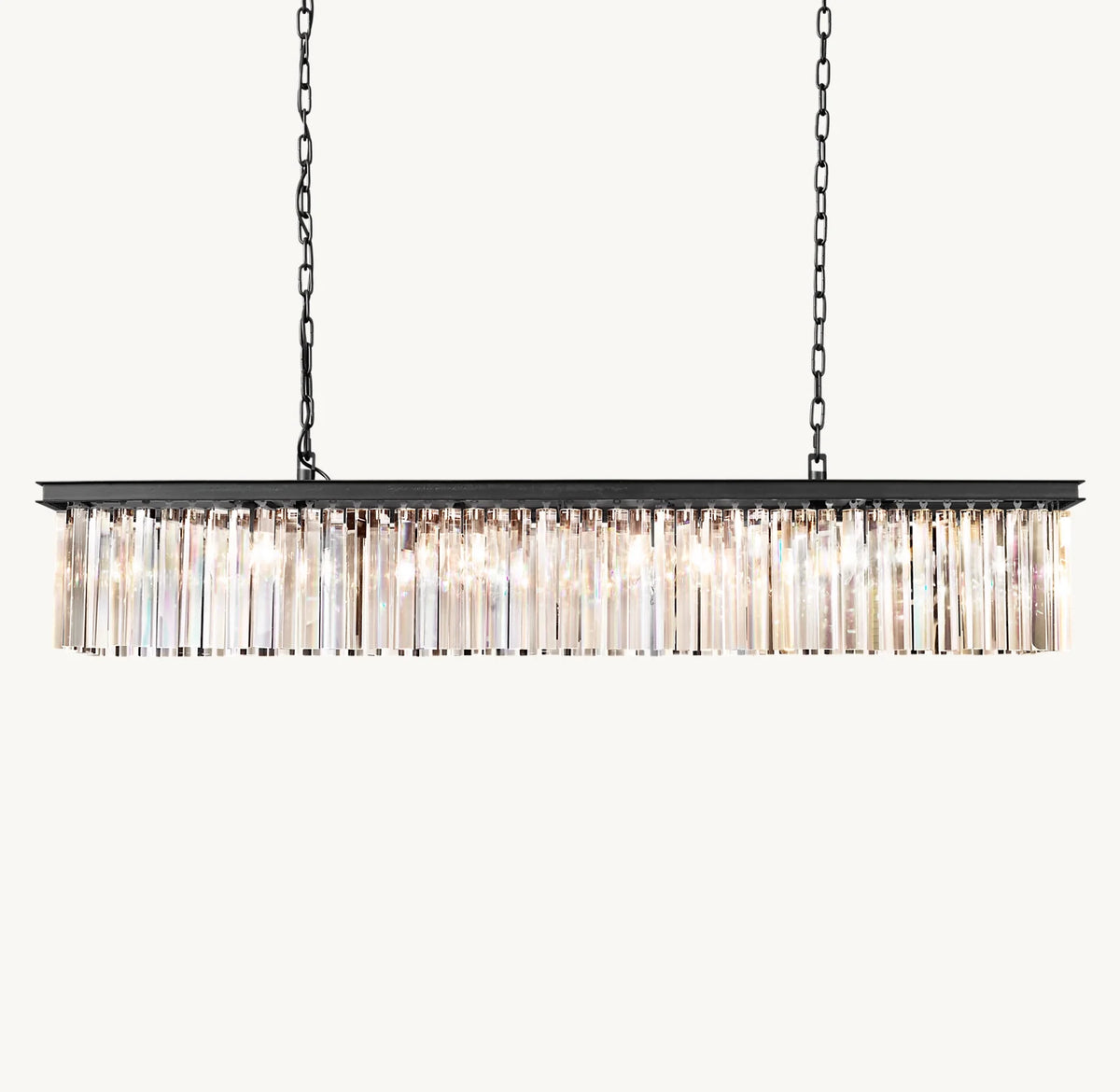 K9 Crystal Rectangular Chandelier For Living Room Dining Room