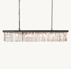 K9 Crystal Rectangular Chandelier For Living Room Dining Room