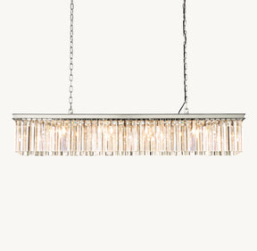 K9 Crystal Rectangular Chandelier For Living Room Dining Room