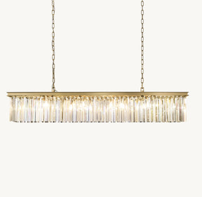 K9 Crystal Rectangular Chandelier For Living Room Dining Room