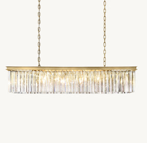 K9 Crystal Rectangular Chandelier For Living Room Dining Room