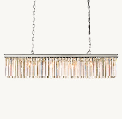 K9 Crystal Rectangular Chandelier For Living Room Dining Room