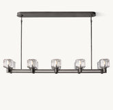 Demaret Double and Single Linear Chandelier 54'' 72''