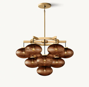 Cabretta round chandelier 36''