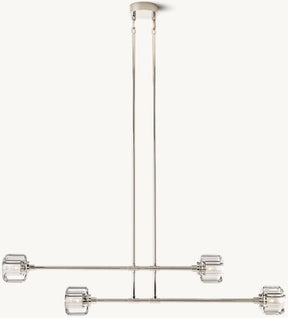 Demaret Double and Single Linear Chandelier 54'' 72''