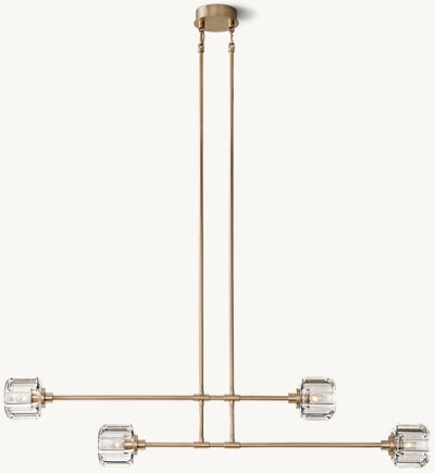 Demaret Double and Single Linear Chandelier 54'' 72''