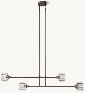 Demaret Double and Single Linear Chandelier 54'' 72''