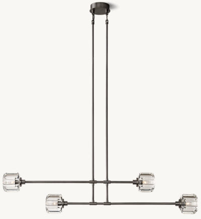 Demaret Double and Single Linear Chandelier 54'' 72''