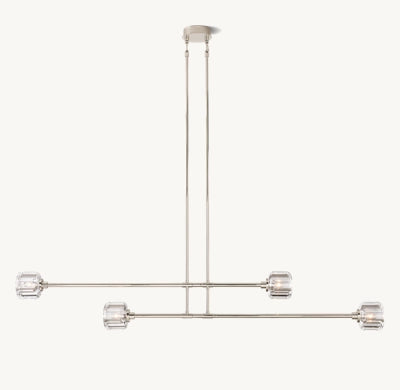 Demaret Double and Single Linear Chandelier 54'' 72''