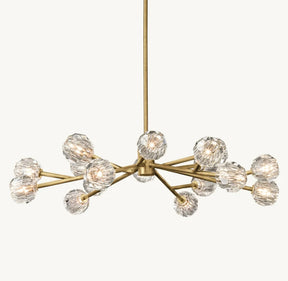 Belle Round Chandelier Clear and Smoke 24'' 36'' 48'' 60'' 72''