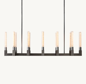 Clean Lines Linear Chandelier 55'' 67''