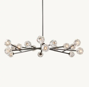 Belle Round Chandelier Clear and Smoke 24'' 36'' 48'' 60'' 72''