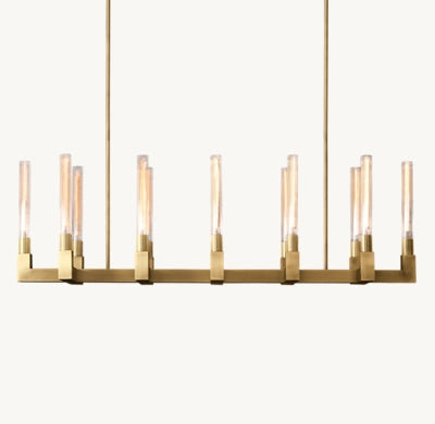 Clean Lines Linear Chandelier 55'' 67''