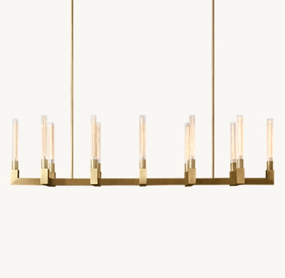 Clean Lines Linear Chandelier 55'' 67''