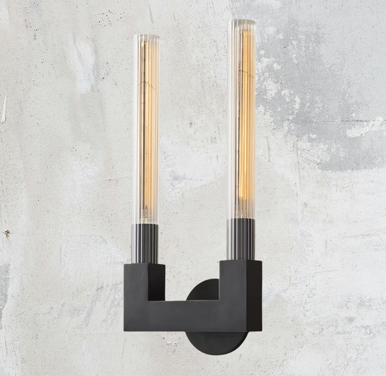 Candle Shape Double Wall Sconce