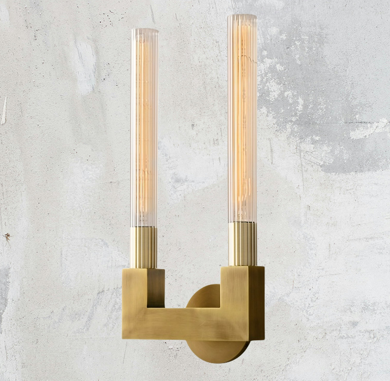 Candle Shape Double Wall Sconce