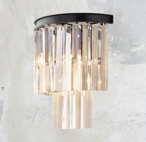 Odeo Crystal Multi-Tier Wall Sconce