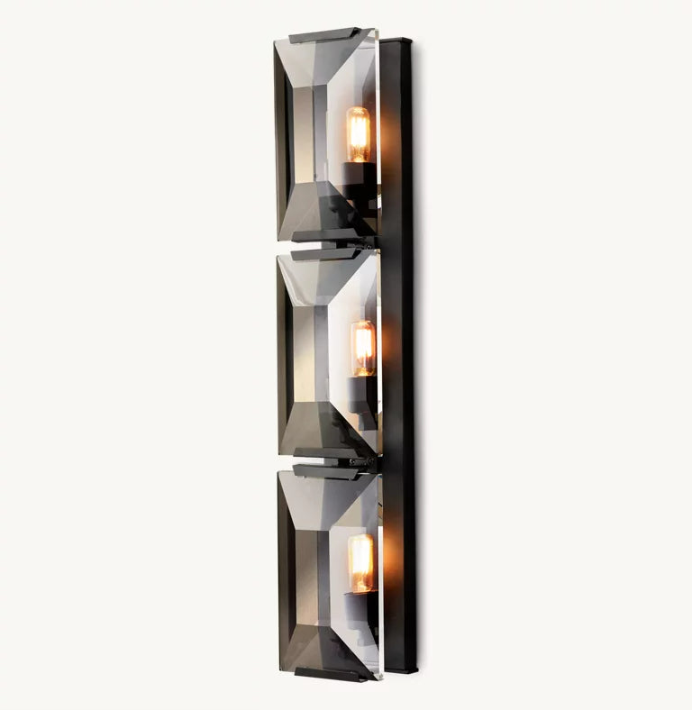 Harlow Crystal Triple Sconce 32"H