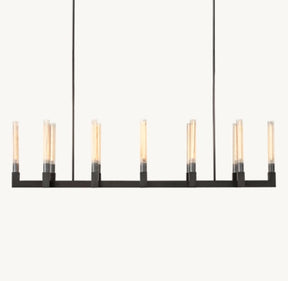 Clean Lines Linear Chandelier 55'' 67''