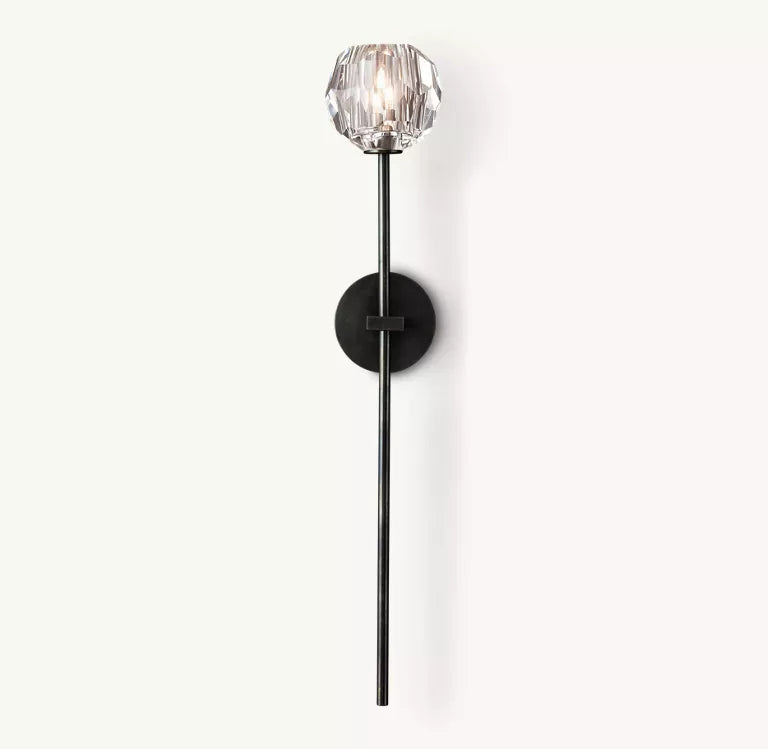 Belle De Crystal Single Ball Wall Sconce