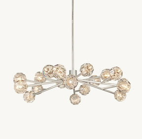 Belle Round Chandelier Clear and Smoke 24'' 36'' 48'' 60'' 72''