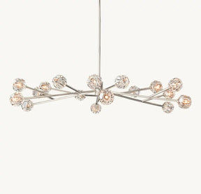 Belle Round Chandelier Clear and Smoke 24'' 36'' 48'' 60'' 72''