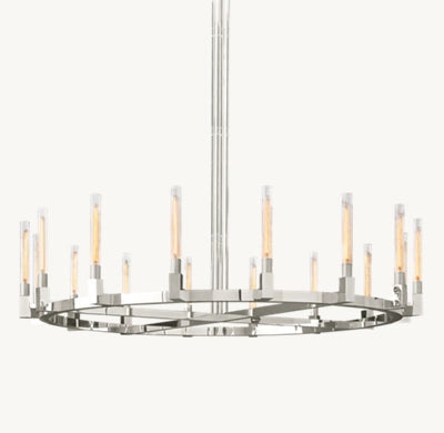 Clean Lines Round Chandelier 36'' 60'' 72''