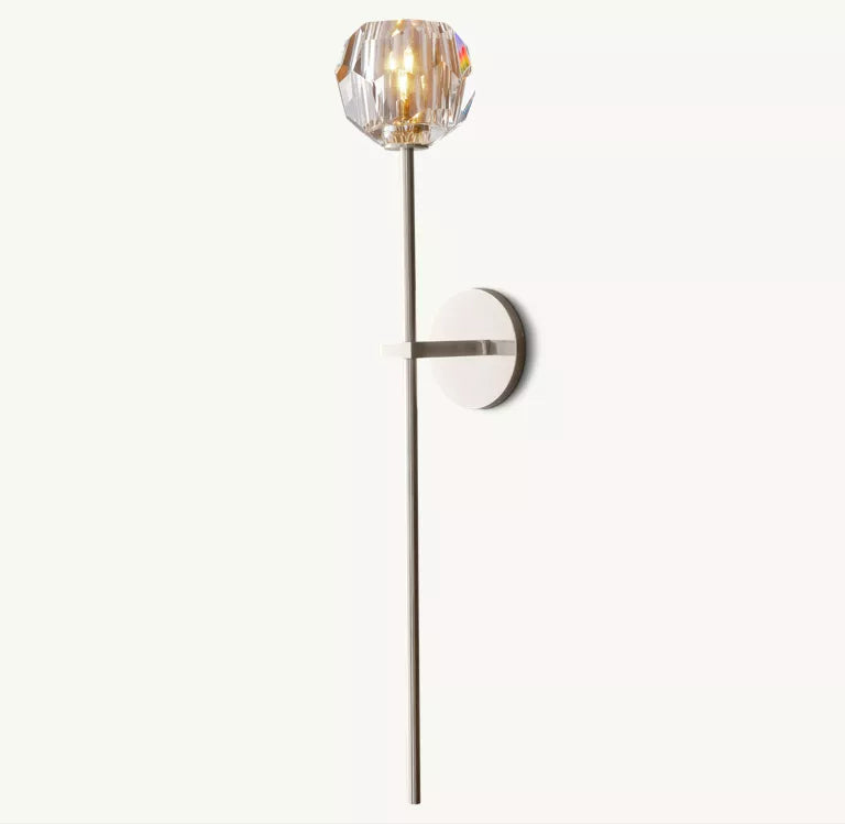 Belle De Crystal Single Ball Wall Sconce