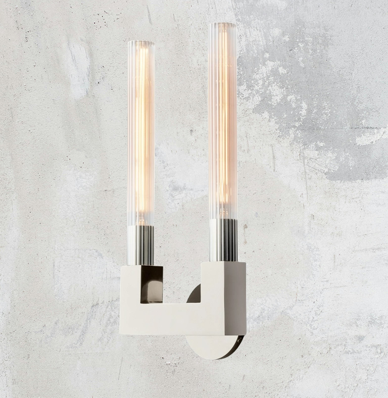 Candle Shape Double Wall Sconce