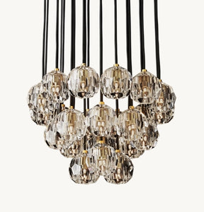 Belle Round Cluster Chandelier Clear / Smoky 14" 19" 24" 30" 40"