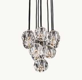 Belle Round Cluster Chandelier Clear / Smoky 14" 19" 24" 30" 40"