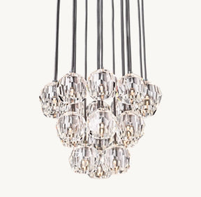 Belle Round Cluster Chandelier Clear / Smoky 14" 19" 24" 30" 40"