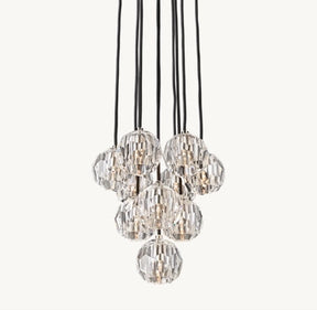 Belle Round Cluster Chandelier Clear / Smoky 14" 19" 24" 30" 40"