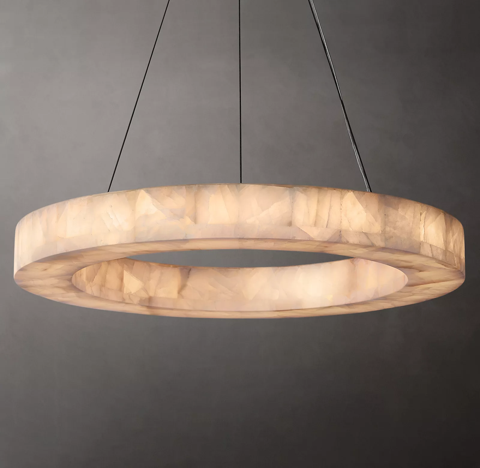 Handmade Calcite Round Chandelier31″ 40'' 60''