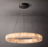 Handmade Calcite Round Chandelier31″ 40'' 60''