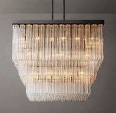 Ciel Glass Square Chandelier 45''