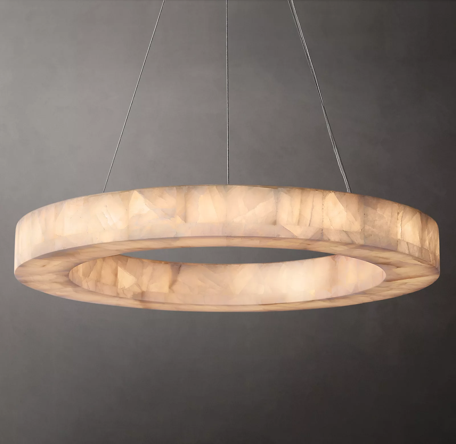 Handmade Calcite Round Chandelier31″ 40'' 60''