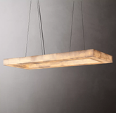 Handmade Calcite Rectangle Chandelier 54″ 72''