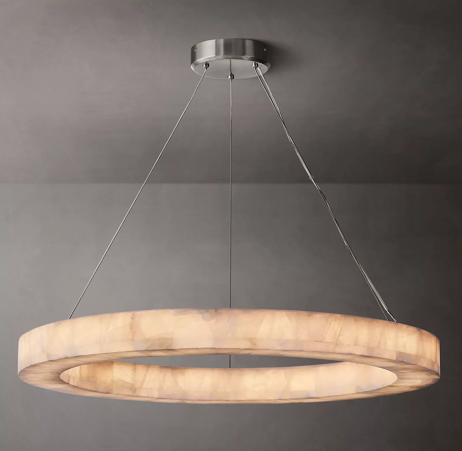 Handmade Calcite Round Chandelier31″ 40'' 60''