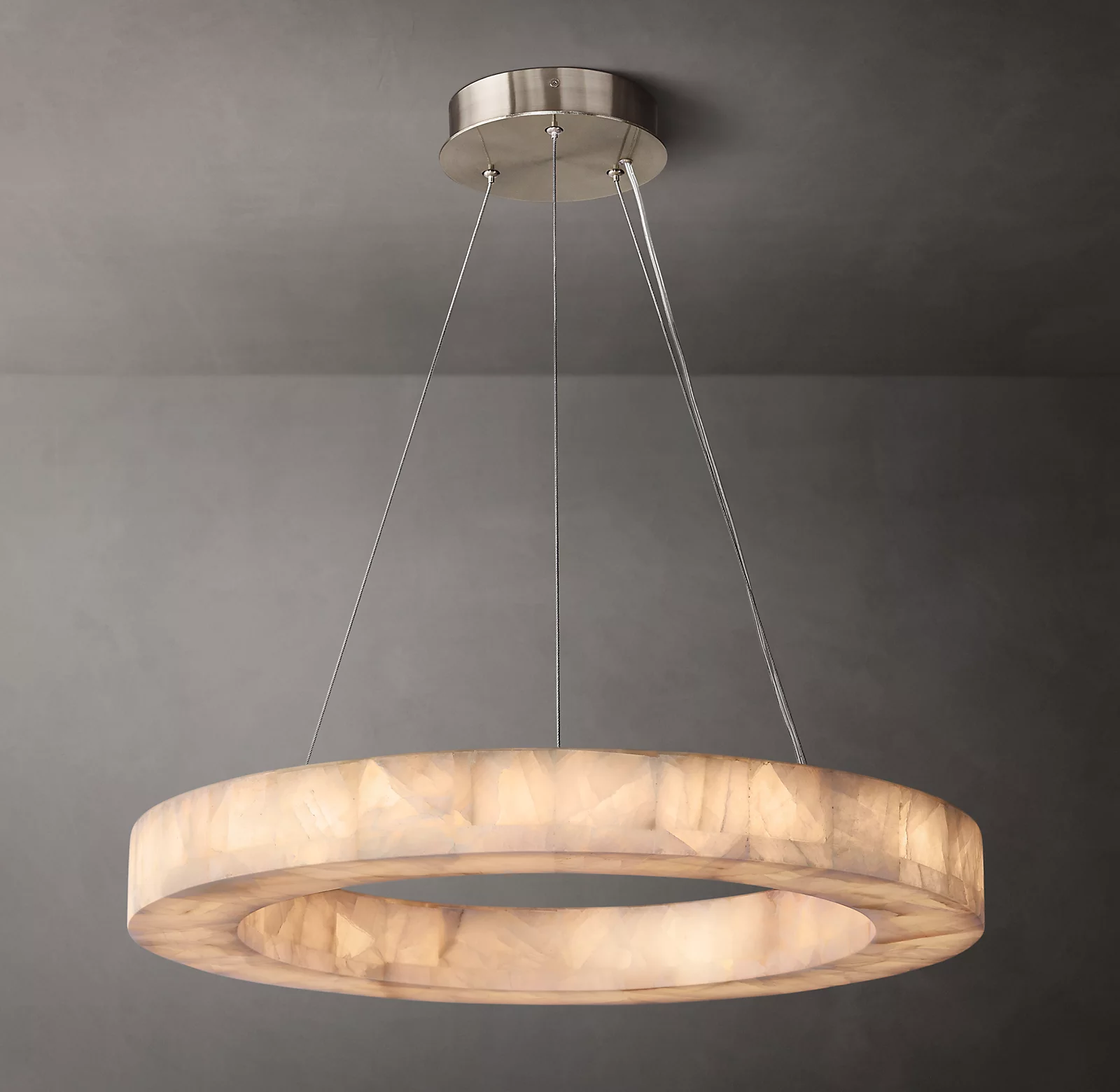 Handmade Calcite Round Chandelier31″ 40'' 60''