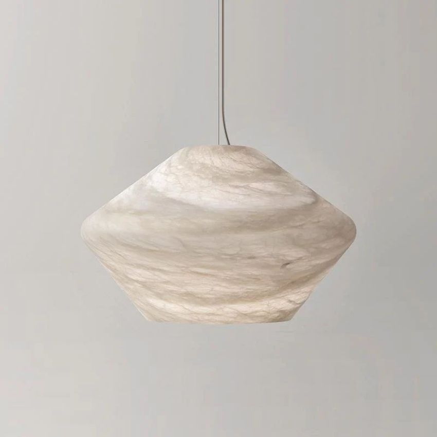 Dina Alabaster Modern Comet Pendant