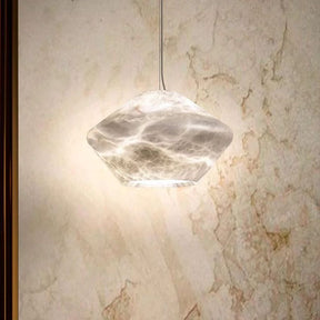 Dina Alabaster Modern Comet Pendant