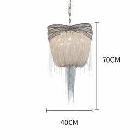 Aluminum Chain Tassel Pendant Chandelier